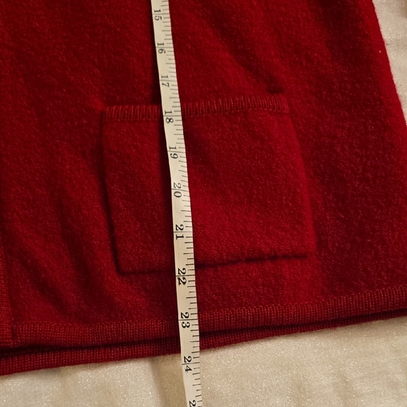 Wool Talbots Red Women's Sweater Cardigan - Picture 11 of 13